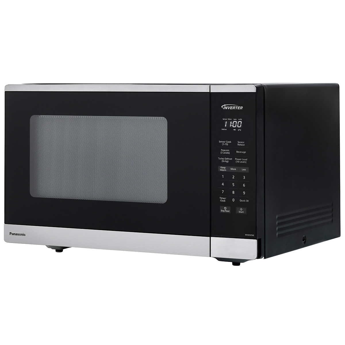 Panasonic 1.3 cu. ft. Inverter Microwave Oven with 1200W Power - NN-SC67NS - Perfect for Small Kitchens, Dorms & Office Break Rooms