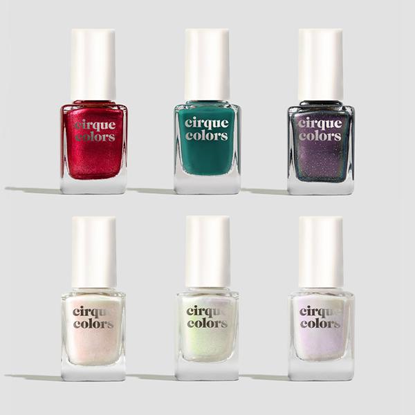 Cirque Colors Holiday 2022 Nail Polish Set - 0.37 oz Long Lasting Vegan Nail Lacquer for Christmas Party & Winter Nail Art