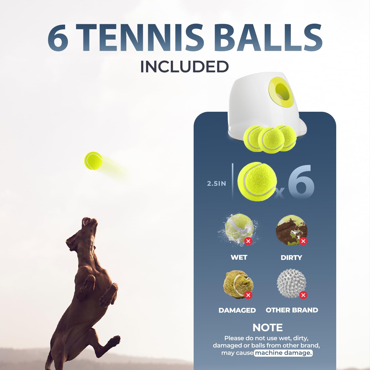 ALL FOR PAWS Automatic Dog Ball Launcher for Medium to Large Dogs - Interactive Tennis Ball Thrower with Rechargeable Battery, Mental Stimulation Toy for Active Dogs - Perfect for Backyard Play, Training & Exercise