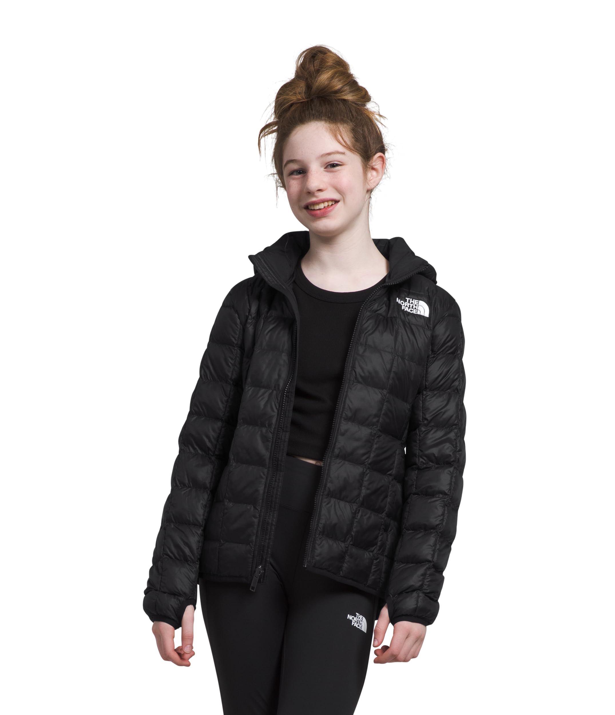The North Face Girls' Thermoball Hooded Jacket - Waterproof & Insulated Winter Coat for Little Kids & Big Kids - Perfect for Snow Play, School & Outdoor Adventures