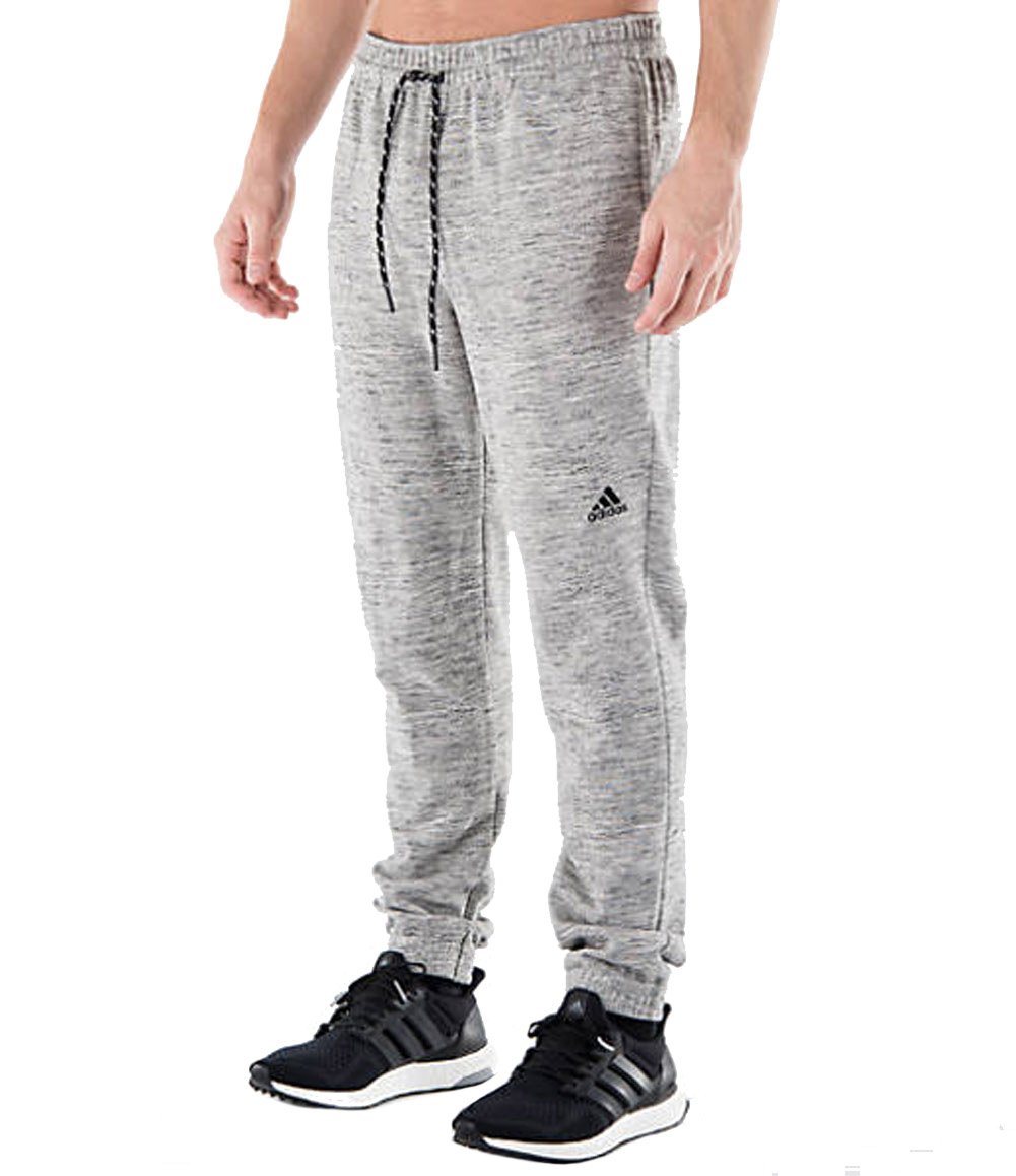 **Adidas Men's Essentials Heathered Piqué Pants - Comfortable Athletic Joggers for Running, Gym & Casual Wear**