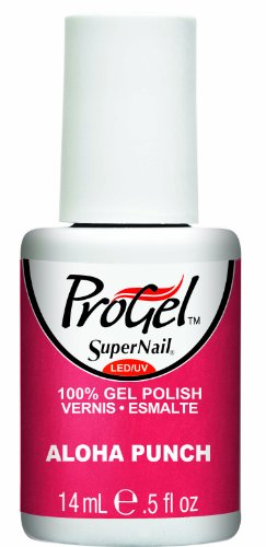 Supernail Gel Polish - Aloha Punch Shimmer Nail Lacquer (0.5 fl oz) | Long-Lasting UV/LED Gel Nail Polish for Salon-Quality Manicures at Home | Perfect for Summer Nails, Beach Vacations & Tropical Parties