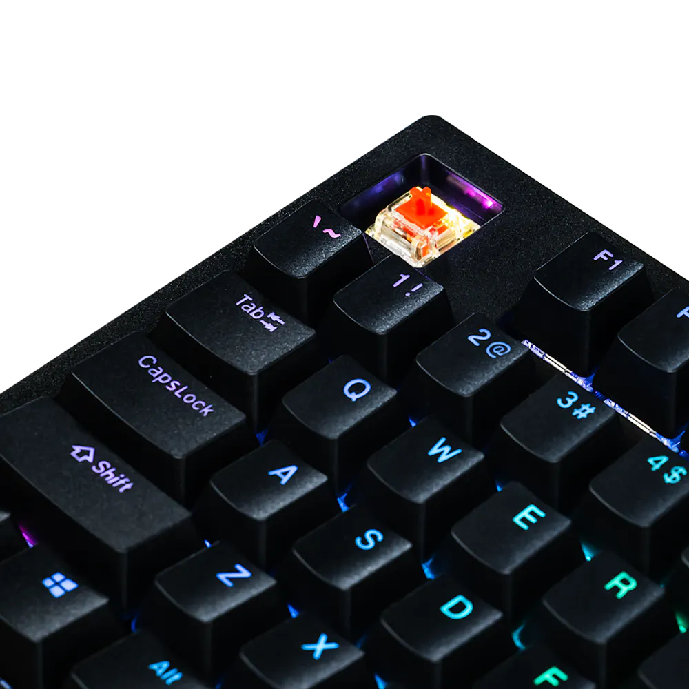 Aftershock Oden V2 TKL 87-Key Wired Mechanical Gaming Keyboard (Black) - Perfect for PC Gaming, Typing & Office Work