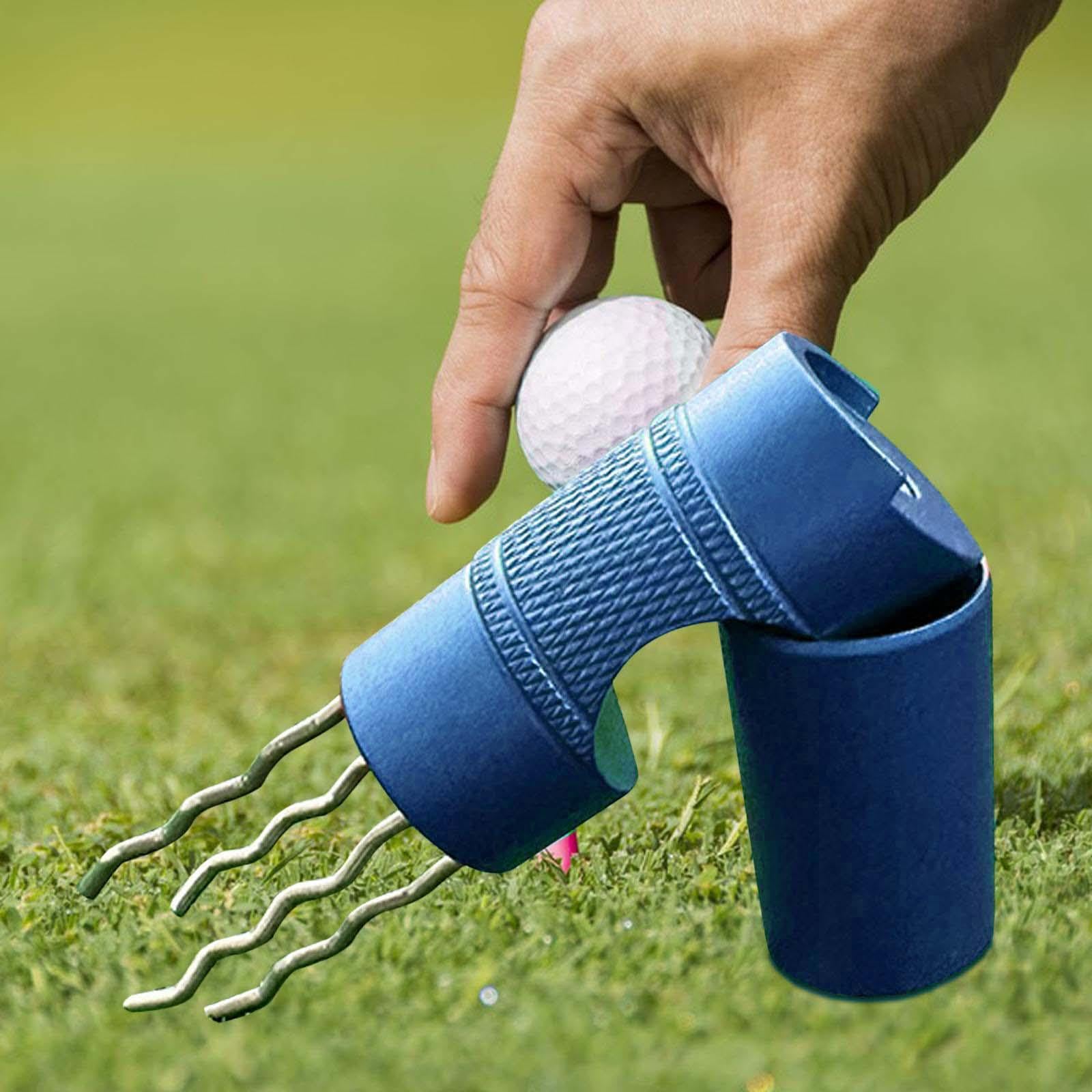 Premium Golf Divot Repair Tool - Durable Putting Green Fork for Golfers | Essential Golf Bag Accessory for Training, Practice & Stadium Use | Perfect for Beginners & Pro Golfers
