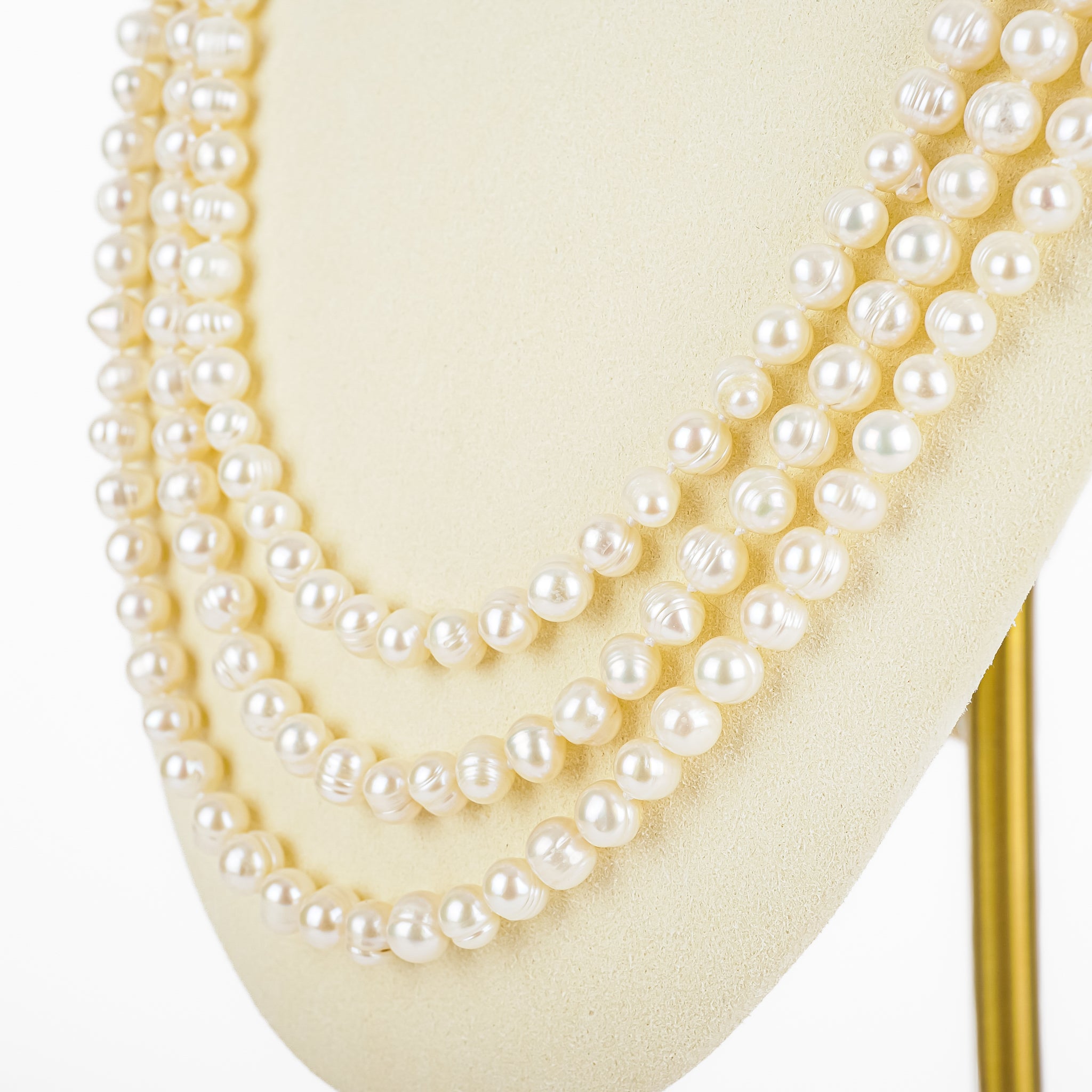 Baroque Freshwater Pearl Opera Length Necklace - Elegant Statement Jewelry for Weddings, Parties & Special Occasions