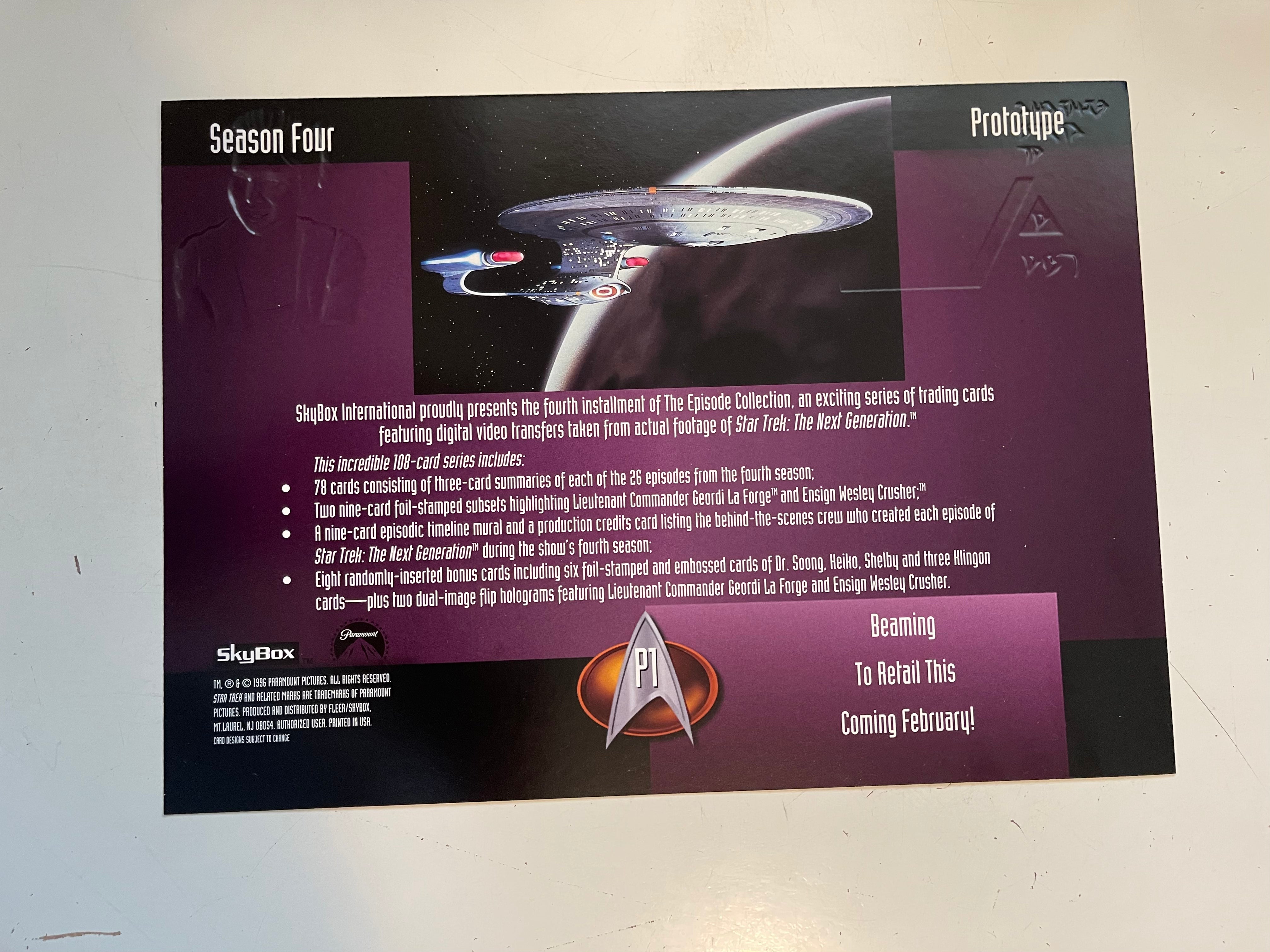 Star Trek The Next Generation Season 4 Trading Cards Complete Set - 1990s Vintage Collectible for Fans & Card Game Enthusiasts | Perfect for Display, Trading, and Nostalgic Gift Giving