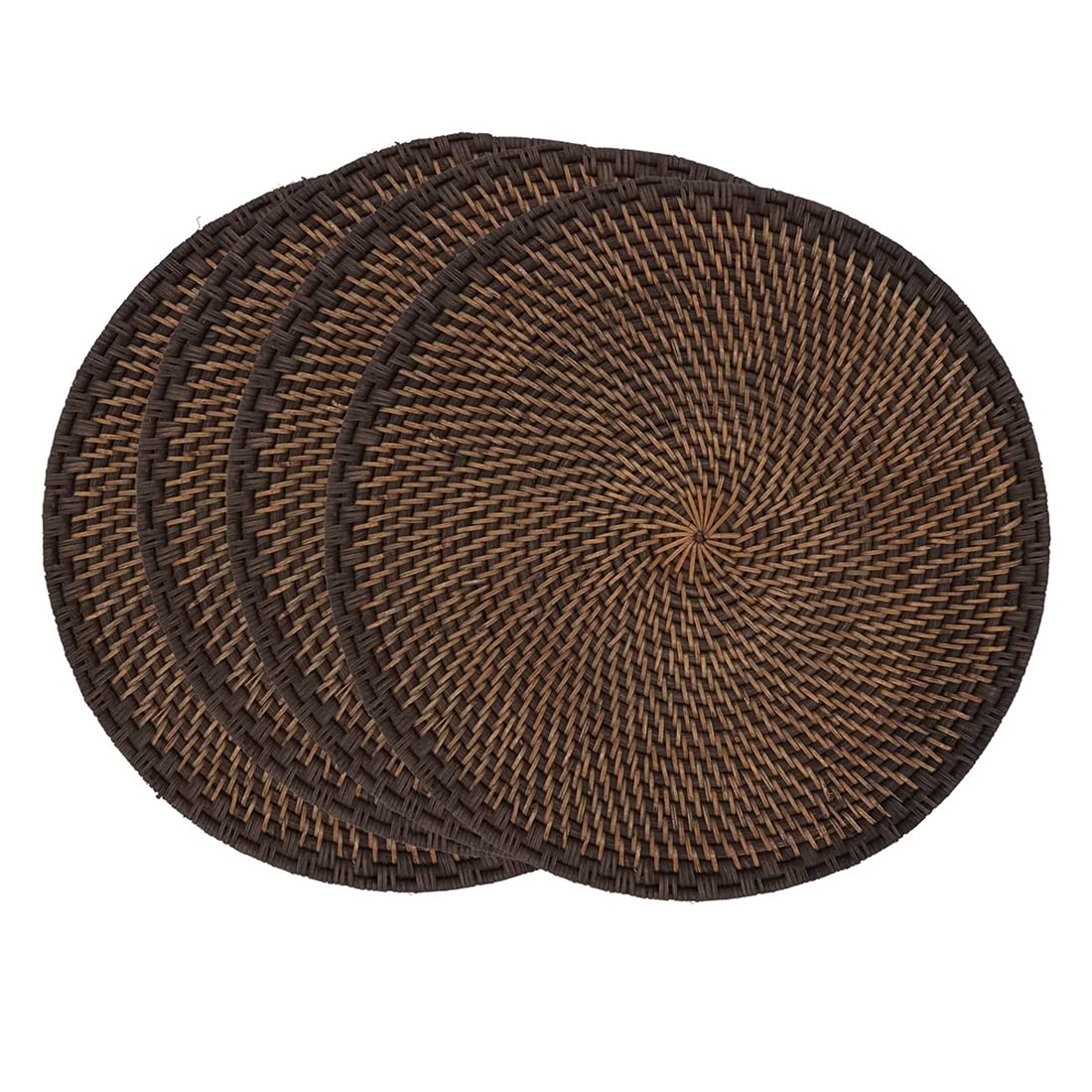 Fennco Styles Hand-Woven Rattan Placemats 15
