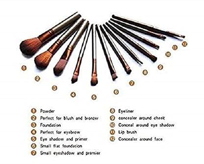FEGURO Professional Makeup Brush Set - 12 Piece Premium Cosmetic Brushes Kit for Foundation, Blending, Contouring & Eyeshadow - Perfect for Makeup Artists & Beauty Enthusiasts