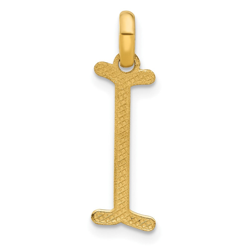 14K Gold Modern Cursive 'I' Initial Pendant Necklace - Elegant Personalized Jewelry Gift for Women, Perfect for Birthdays, Anniversaries & Special Occasions