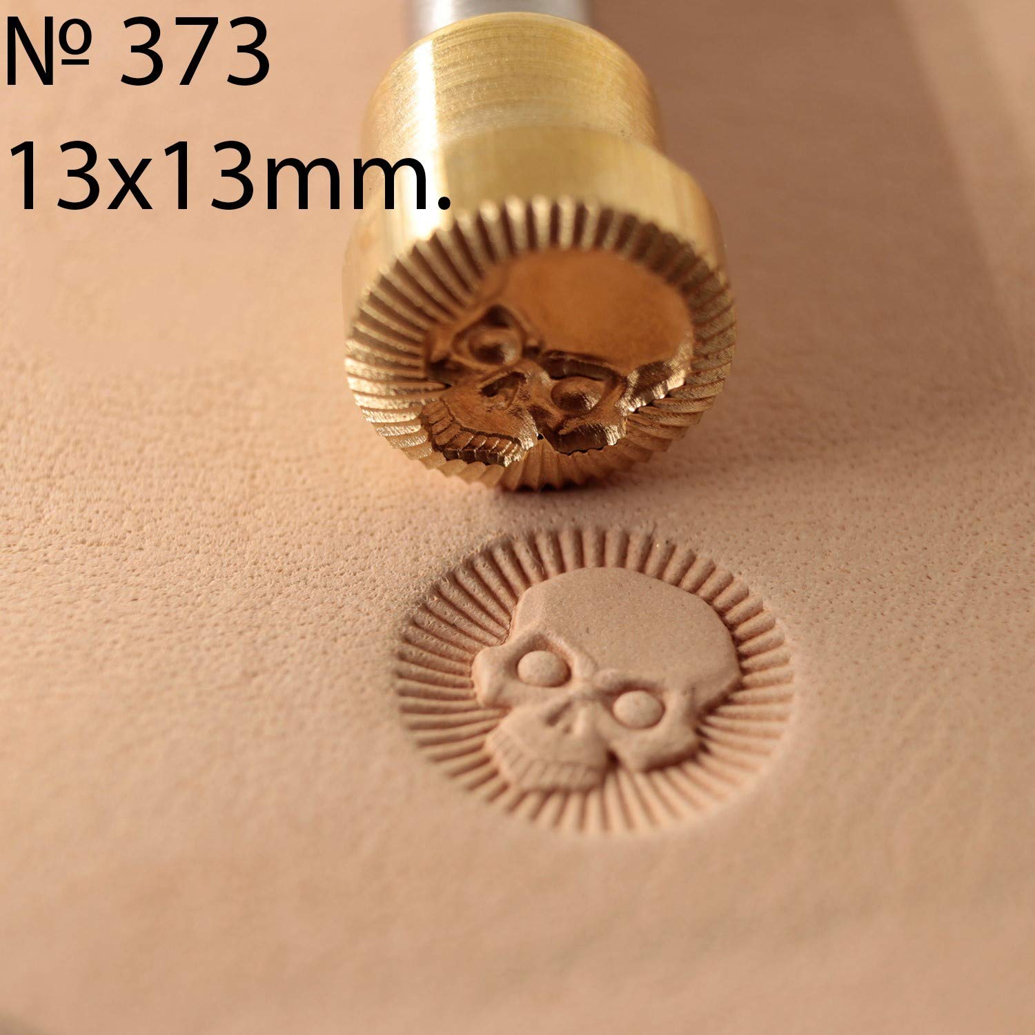 Skull Leather Stamp Tool for Leathercrafting & DIY Projects