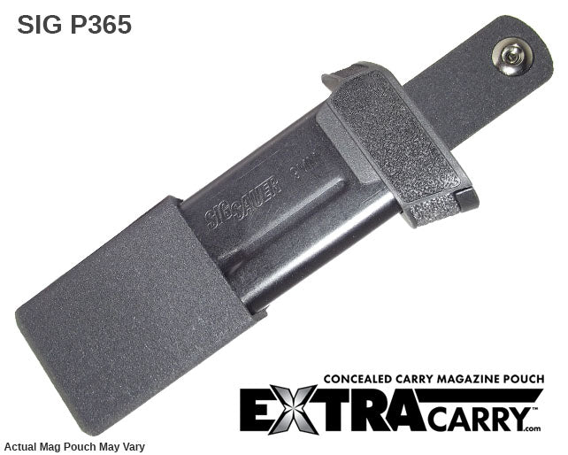 Sig Sauer P365XL 9mm 12 Round Magazine Pouch - Tactical Holster for Concealed Carry & Range Shooting - Durable Nylon Magazine Holder for P365XL Pistol Accessories