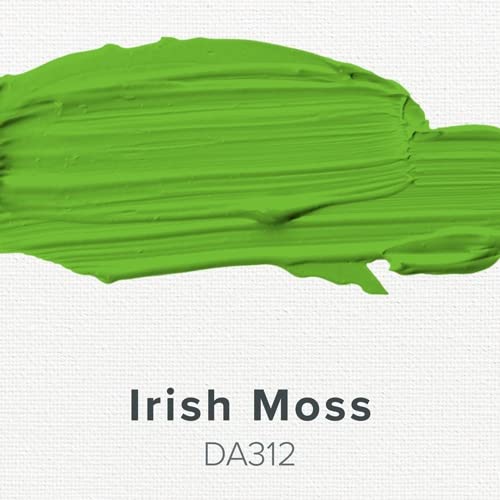DecoArt Americana Acrylic Paint 2 oz - Irish Moss Green (DA312-3) - Premium Acrylic Paint for Canvas, Wood, Fabric & DIY Crafts - Perfect for Artists, Hobbyists & Home Decor Projects