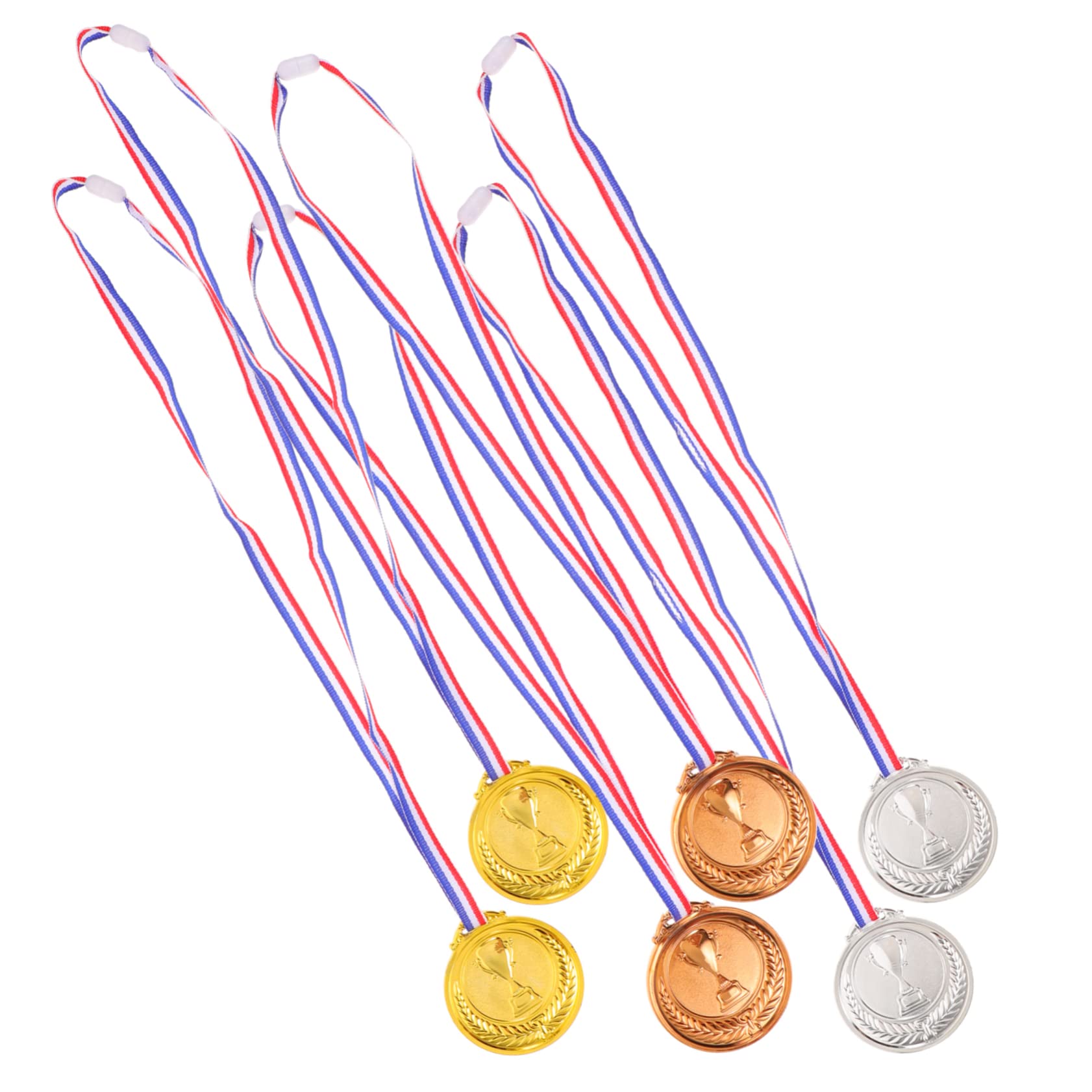 Toddmomy 24-Piece Kids Sports Medal Set - Reusable Plastic Gold Medals for Children's Games, Competitions & Award Ceremonies | Perfect for Track Meets, School Events & Birthday Parties