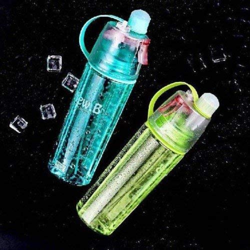 MobFest® 600ml Multipurpose Mist Spray Water Bottle for Outdoor Sports, Gym, Cycling, Camping & Hiking - Perfect for Hydration, Cooling & Plant Care (Pack of 1, Multicolor)