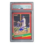 Ivan Rodriguez Autographed 1991 Donruss #33 Texas Rangers Rookie Card - PSA/DNA Certified - Perfect for Baseball Memorabilia Collections & Sports Fans Gifts