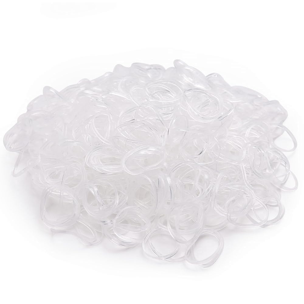 3200 PCS Soft No-Crease Hair Ties for Baby Girls & Toddlers - Tiny Elastic Rubber Bands for Ponytails, Braids & Hairstyles - Perfect for School, Playtime & Special Occasions