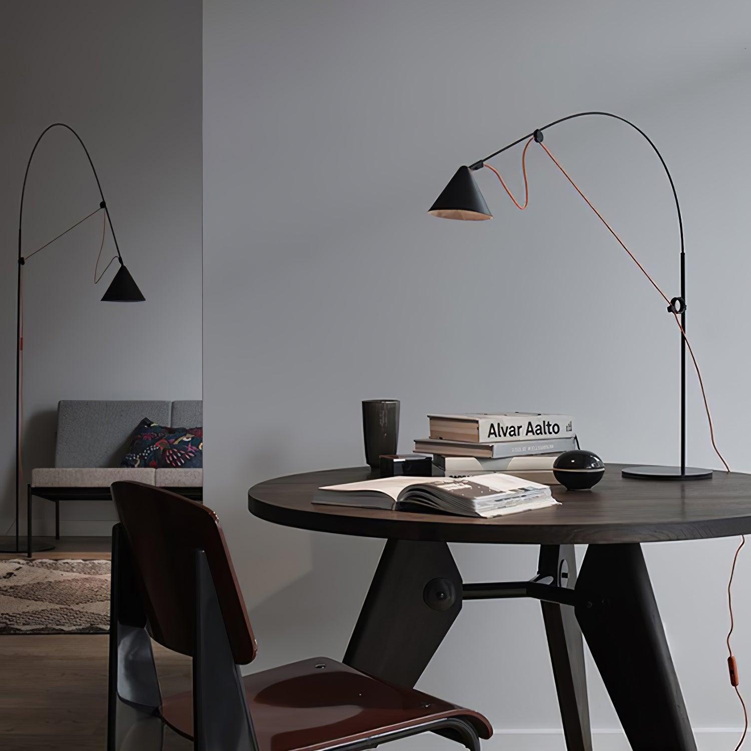 Ensure Black Table Lamp - Modern LED Desk Light for Home Office, Bedroom & Study - Perfect for Reading, Working & Decor