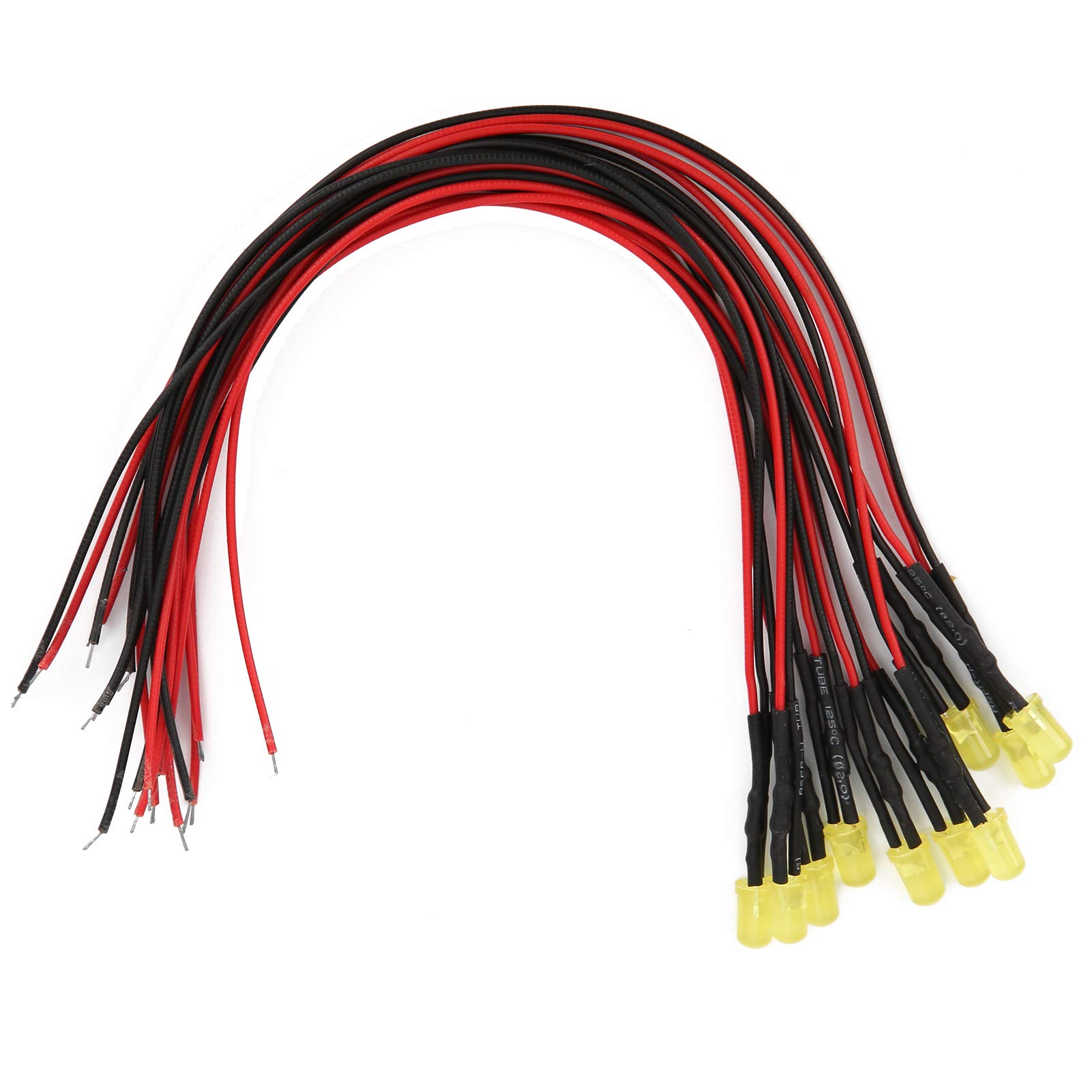 Pure Copper Low Power LED Lights - Bright Prewired Diodes for Corridor & Stairs Lighting (Yellow)