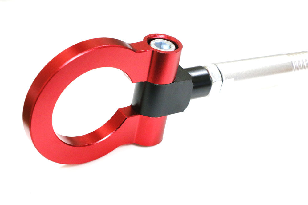 Euro Sports Red Front Tow Hook Ring for BMW X1 X3 X4 X5 X6 Z4 (Fxx Chassis) - Durable Car Accessory for Racing, Off-Road & Track Day Enthusiasts