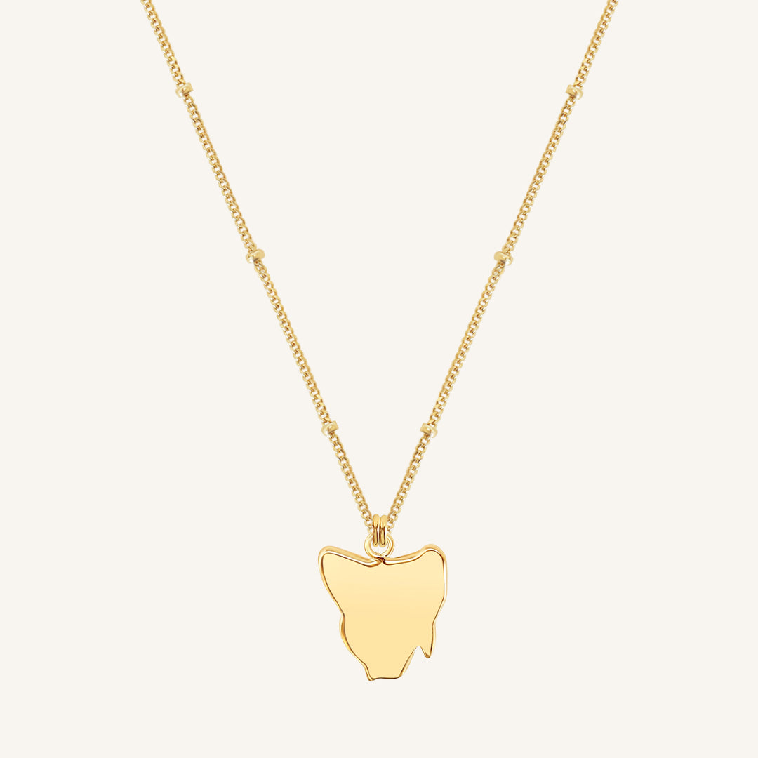 Origin Tasmania Necklace - Handcrafted Jewelry for Women, Unique Gift for Her - Perfect for Weddings, Anniversaries & Special Occasions