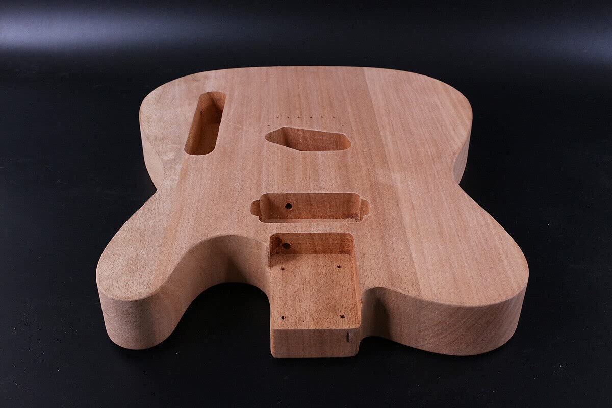 Premium Mahogany Electric Guitar Body Blank - Tele Style, Bolt-On Heel, Unfinished Replacement for DIY Guitar Builders | Perfect for Custom Guitar Projects & Repairs