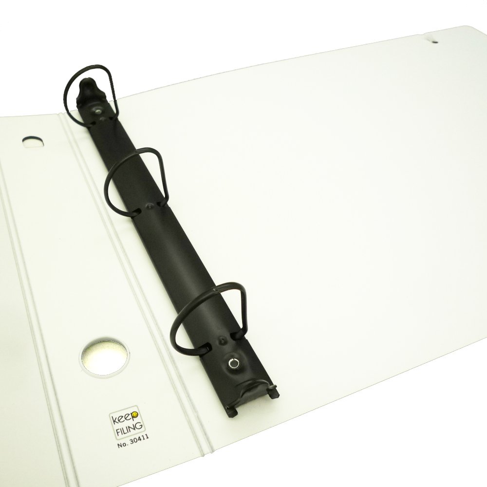 14 x 11 Inch 3-Ring Binder with 75 Sheet Protectors - 1.5 Inch D-Ring, Archival Safe, Acid-Free - Perfect for School, Office & Document Organization