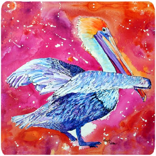 Premium Pelican Foam Drink Coasters Set of 4 - Absorbent & Durable Bar Accessories for Home, Office, or Outdoor Use