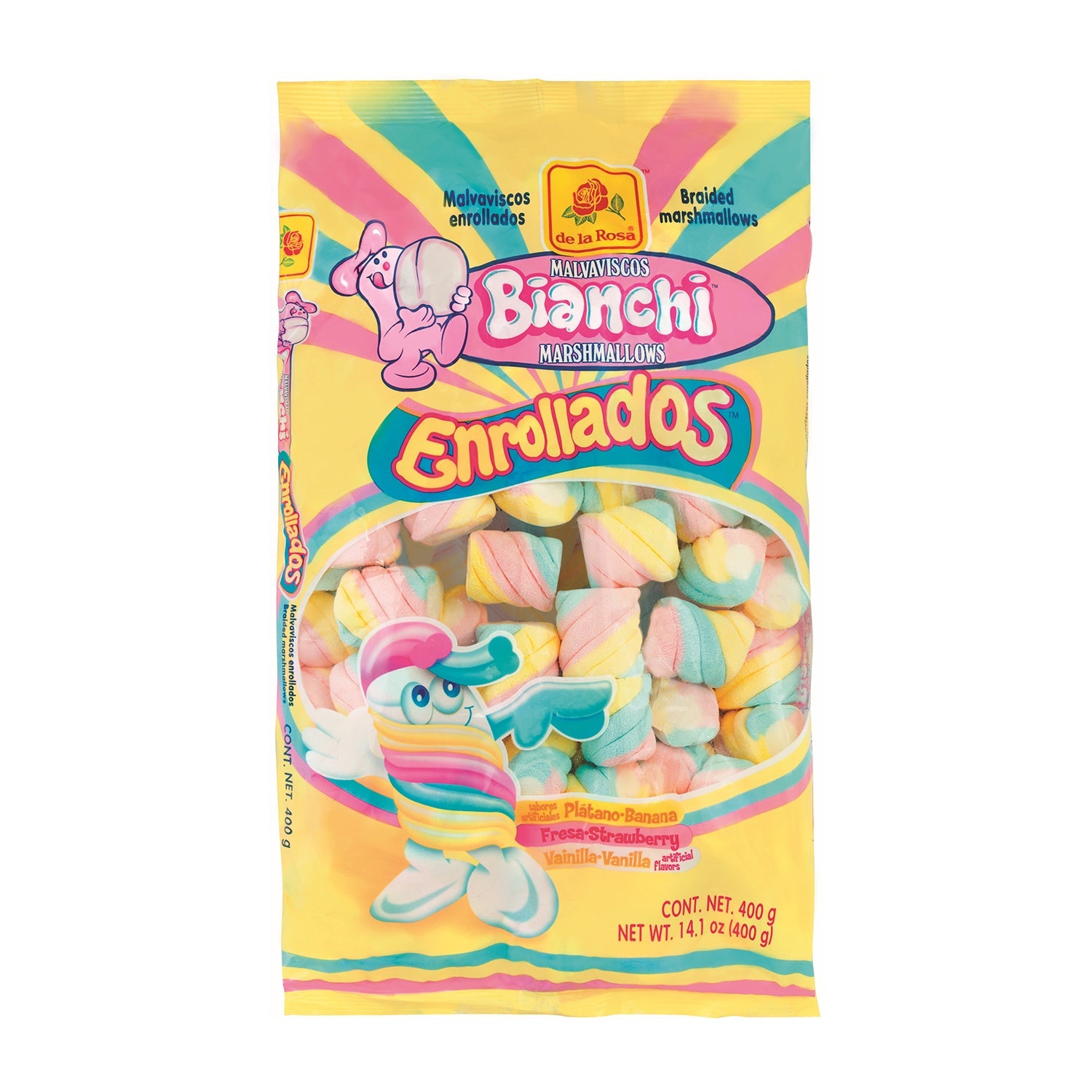 De La Rosa Rolled Candy | 14oz Bag | Mexican Mazapan Peanut Treats for Parties, Gifts & Snacking