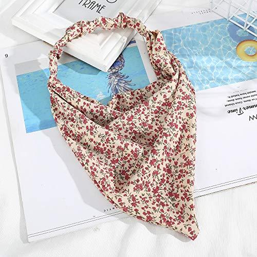 Floral Elastic Hair Kerchief Scarf Set of 3 - Stylish Headbands for Women, Girls | Perfect for Summer, Beach, Yoga, and Outdoor Activities