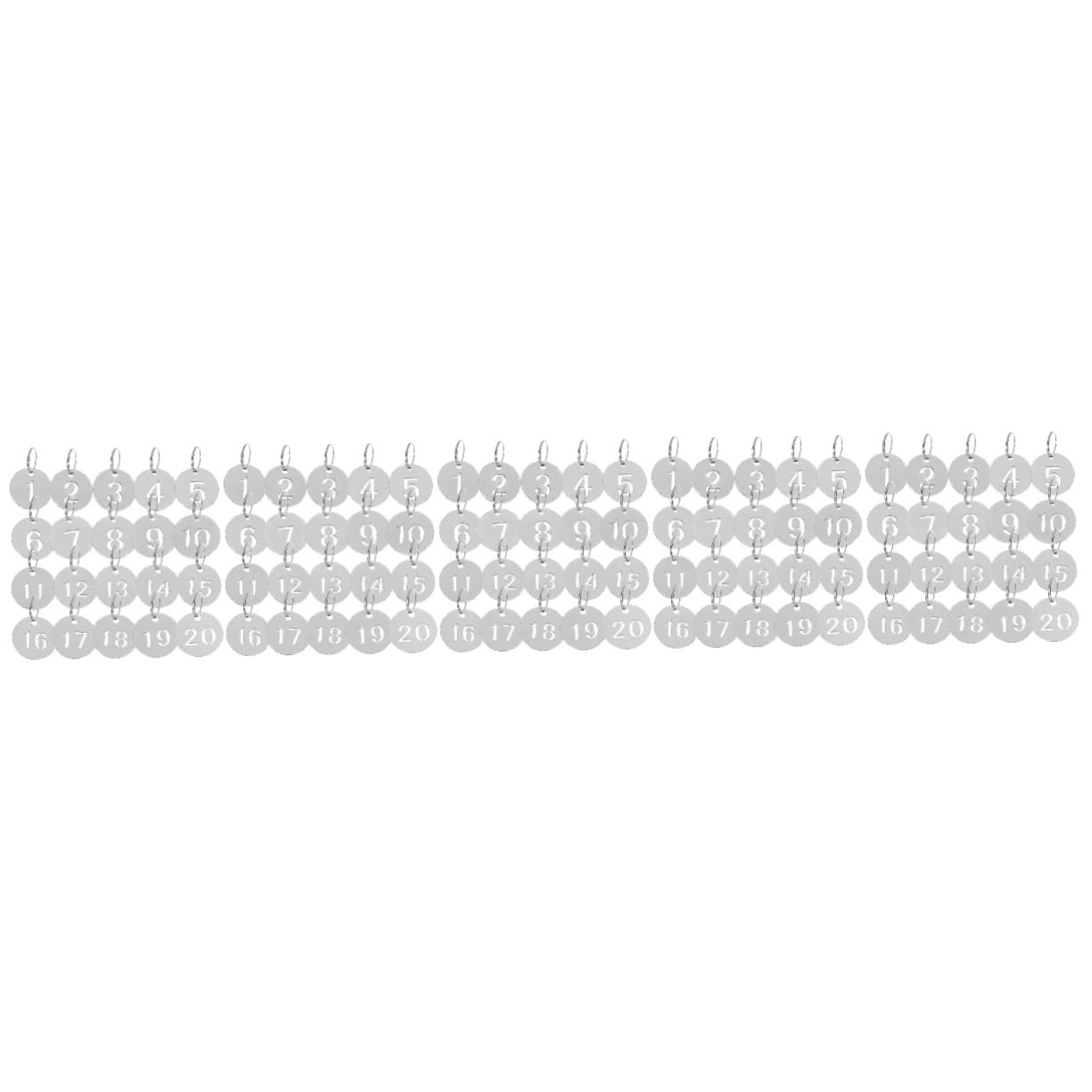 WATIIFUFU 100 Pack Stainless Steel License Plate Frames - Trendy Number Plates with Hanging Chains - Perfect for Car Decoration, DIY Projects & Party Favors (Silver)