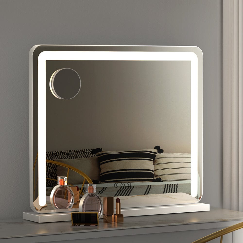 Embellir Hollywood Vanity LED Makeup Mirror with Lights - 50X60CM White Cosmetic Mirror for Professional Makeup Application, Home Dressing Room & Beauty Salon Use