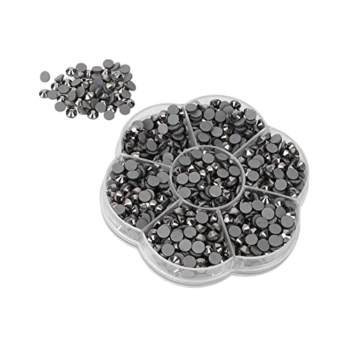Hotfix Rhinestones for Nails, DIY Jewelry, Phone Cases & Bags - Lightweight Glass Gems (JM201 Mineral Ash) - Perfect for Nail Art, Crafting, Fashion Accessories & Personalization