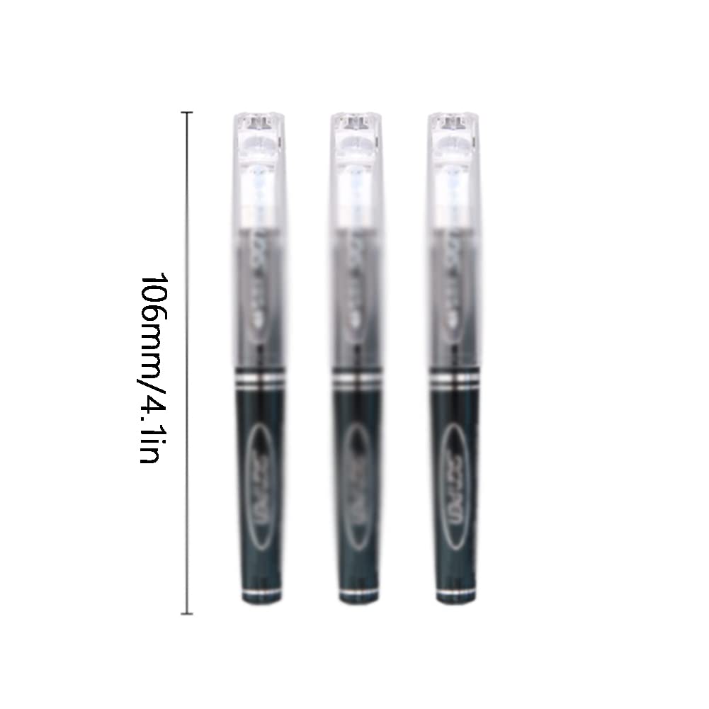 Ultra-Short Mini Gel Pen - Black Bullet Pocket Gel Pens for Students, Quick-Drying Ink, Portable Trumpet Design with Short Rod - Perfect for Note Taking, Signatures & On-the-Go Writing
