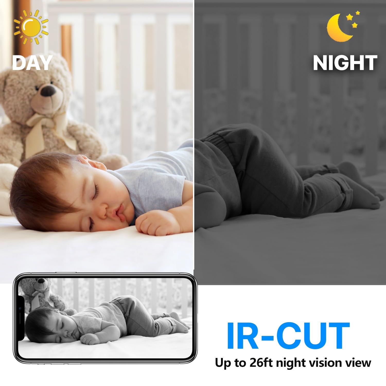 Mini Spy Camera - HD1080P Wireless WiFi Hidden Camera with Night Vision & Motion Detection for Home Security & Baby Monitoring