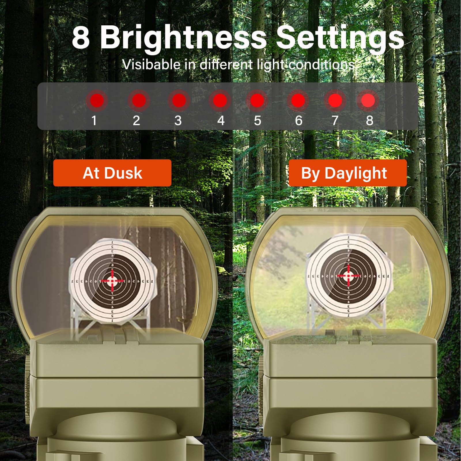 Tactical Reflex Sight for 22LR Rifle - Red Dot Sight with 4 Reticle Options (Red/Green) | 1X22X33 Magnification | Perfect for Hunting, Target Shooting & Home Defense