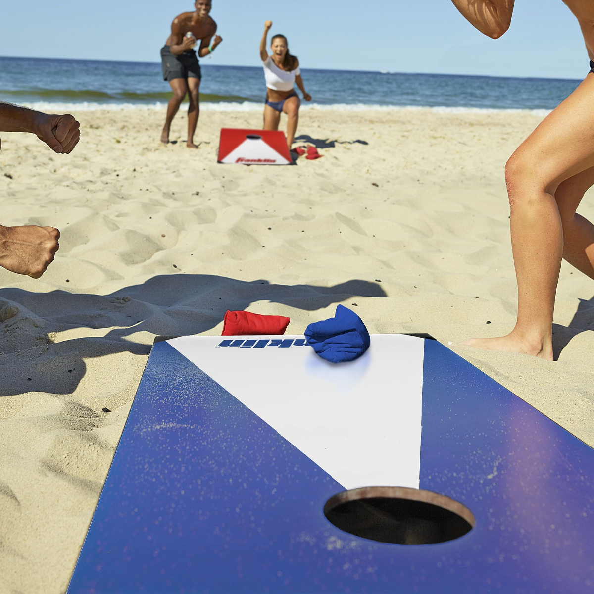 Premium Cornhole Board Set with Bags - Regulation Size for Outdoor Games, Tailgates, Backyard Parties & BBQ Events