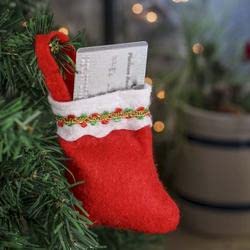 36 Pack Small Red Felt Christmas Stockings (5 Inch) - Bulk Holiday Decorations for Gift Cards, Candy, Business Cards | Perfect for Office Parties, Tree Decor & Festive Home Decorating