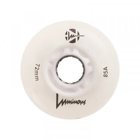 Luminous LED Inline Wheels Glow 72mm 85a 4pk - High-Performance Light Up Skate Wheels for Night Skating, Roller Derby & Outdoor Activities