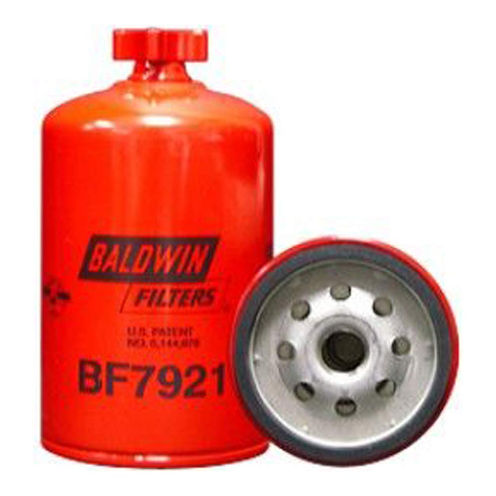 Baldwin BF7921 Spin-On Water Separator with Drain Valve - Heavy Duty Fuel Filtration for Trucks, Tractors & Construction Equipment