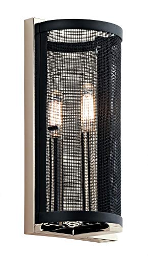 Kichler 43716PN Modern One Light Wall Sconce - Elegant Indoor Lighting for Bedroom, Hallway & Living Room Decor