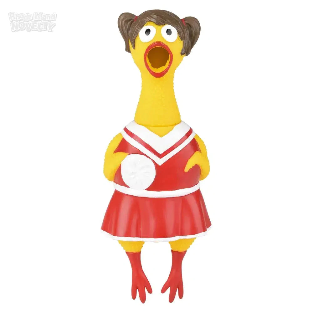 9.5 Inch Big Rubber Chicken Toy - Squeeze & Squeak Fun for Kids, Gag Gift for Pranks and Parties - Perfect for Jokes, Gifts, and Stress Relief