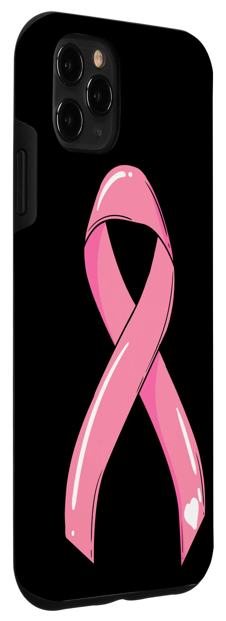 iPhone 11 Pro Max Case - Pink Breast Cancer Awareness Cover with Ribbon Design | Support Survivors & Fighters | Perfect for October Awareness Month & Daily Protection