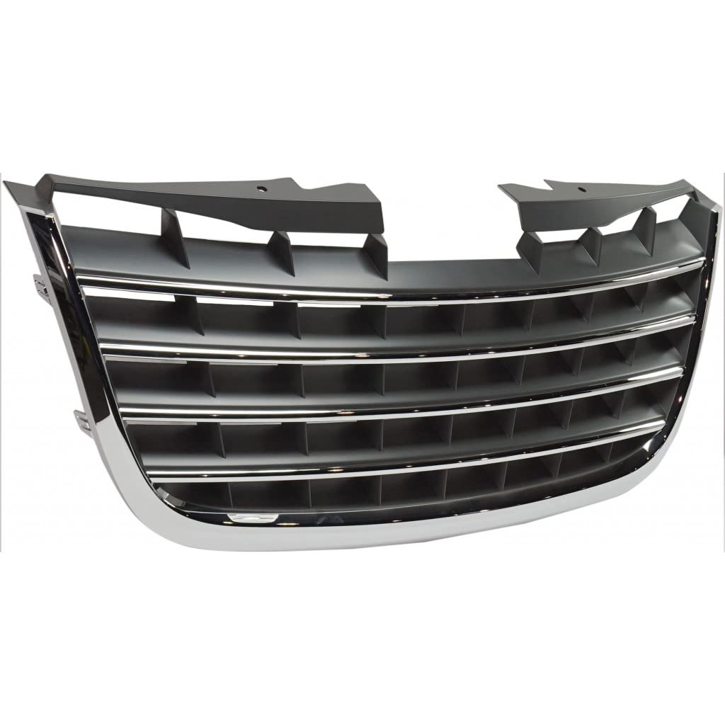 Chrysler Town & Country 2008-2010 Chrome Front Grille with Center Bar - Replacement Part CH1200309 & 5113228AA | Perfect for Car Restoration & Customization Projects