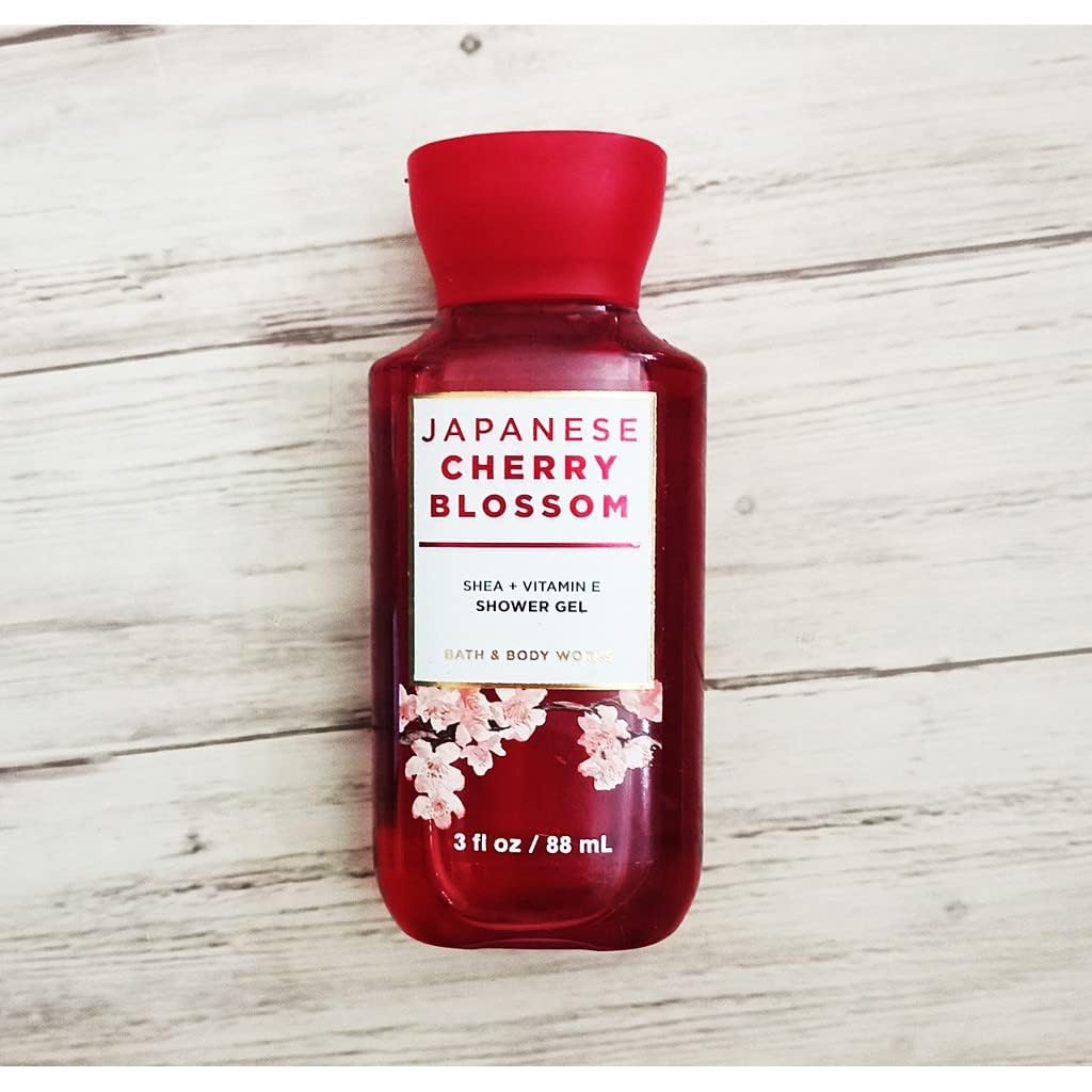 Bath & Body Works Japanese Cherry Blossom Mini Gift Set - Shower Gel, Body Lotion & Fragrance Mist | Travel Size Toiletries for Women, Perfect for Gifts, Vacation & Daily Skincare Routine