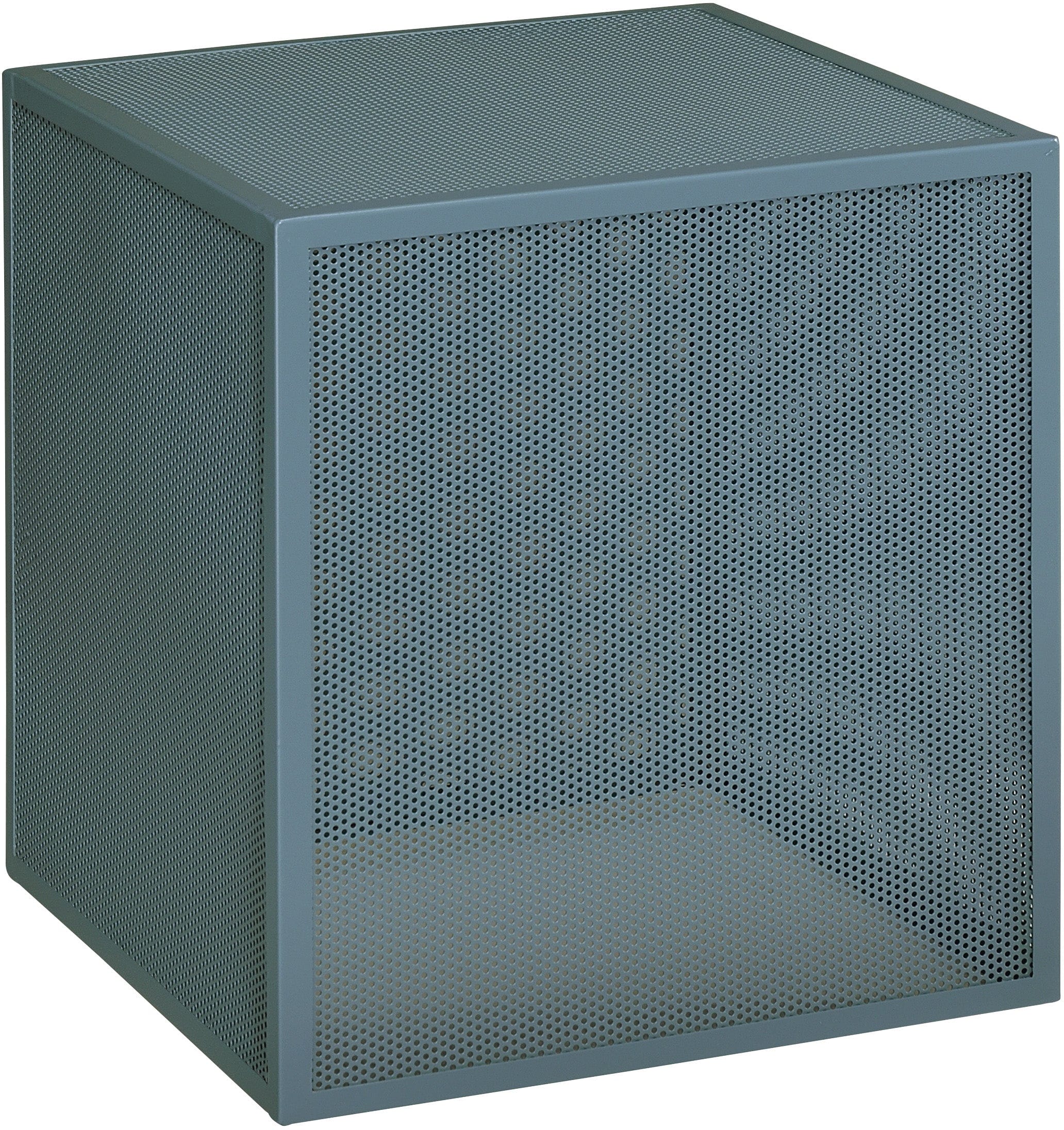 Office Star Catalina Accent Cube Table - Modern Side Table for Living Room, Bedroom & Office - Small End Table with Sturdy Metal Base - Perfect for Coffee, Books & Decor
