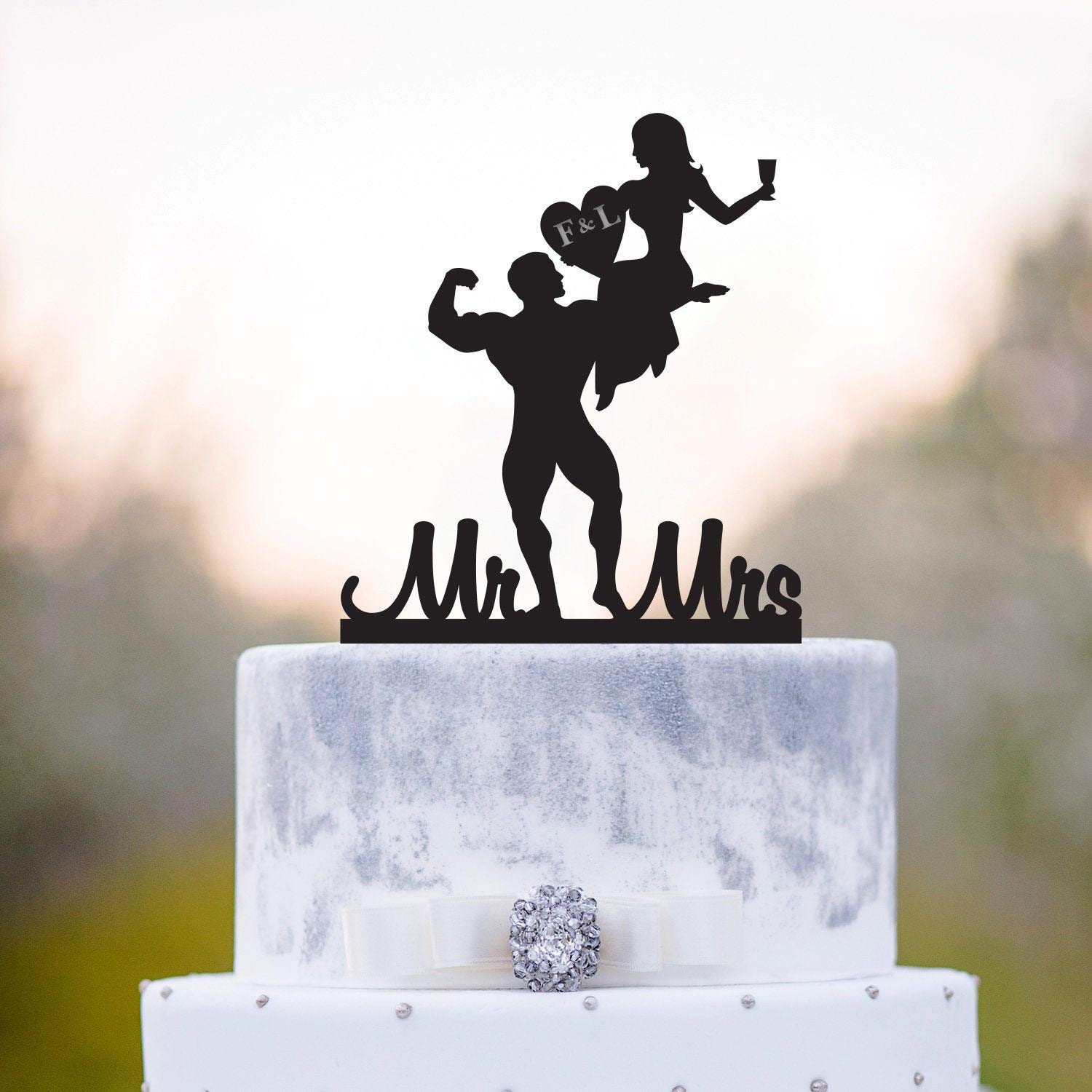 Funny Gym Cake & Mrs Cake Workout Cake - Premium Made in USA Fitness Themed Birthday Cakes for Gym Enthusiasts & Bodybuilding Parties
