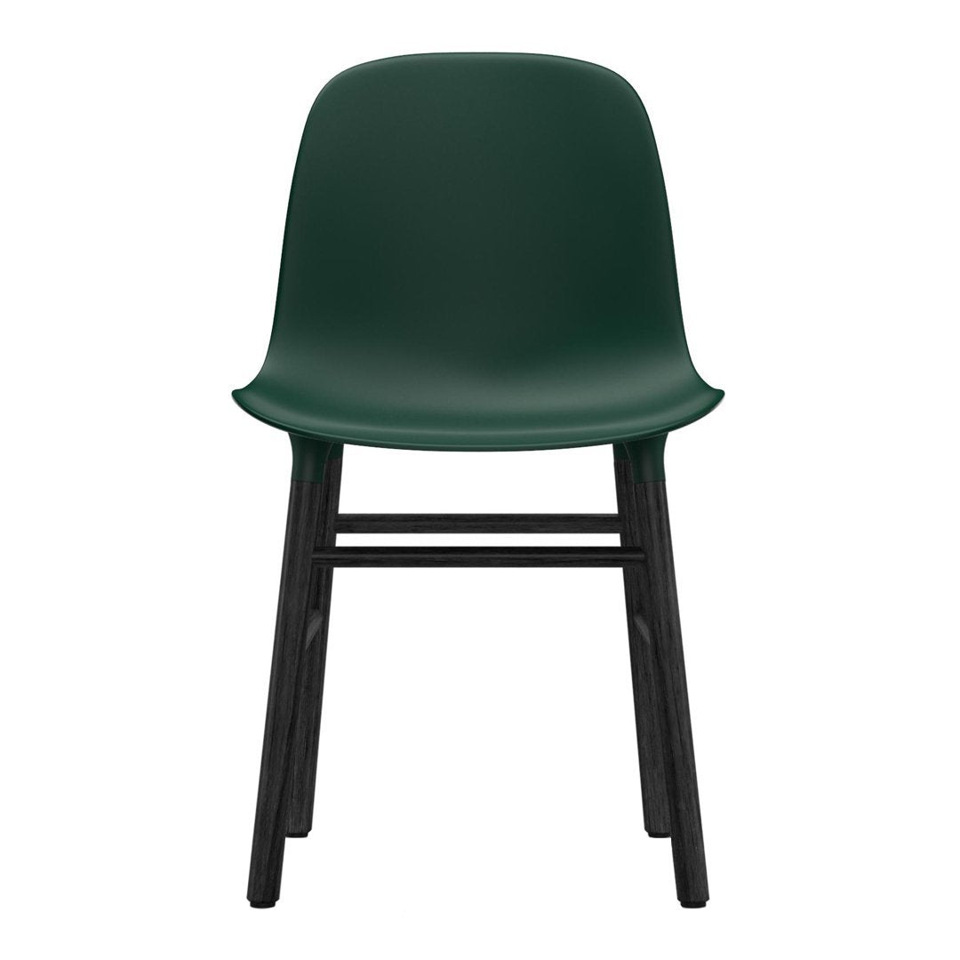 Modern Form Chair with Sturdy Wooden Legs - Perfect for Dining Room, Office, or Living Room Decor