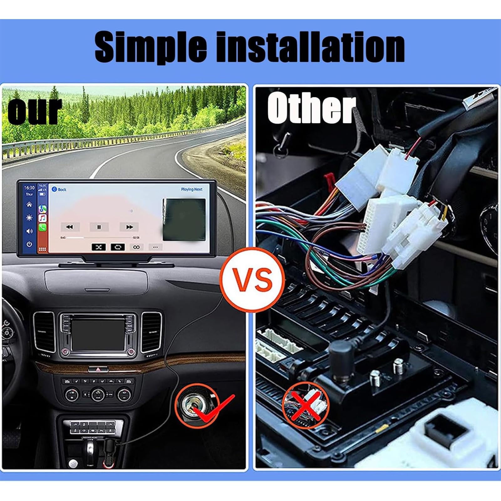 Driveplay Pro 2.0 Wireless CarPlay Screen - 10.26