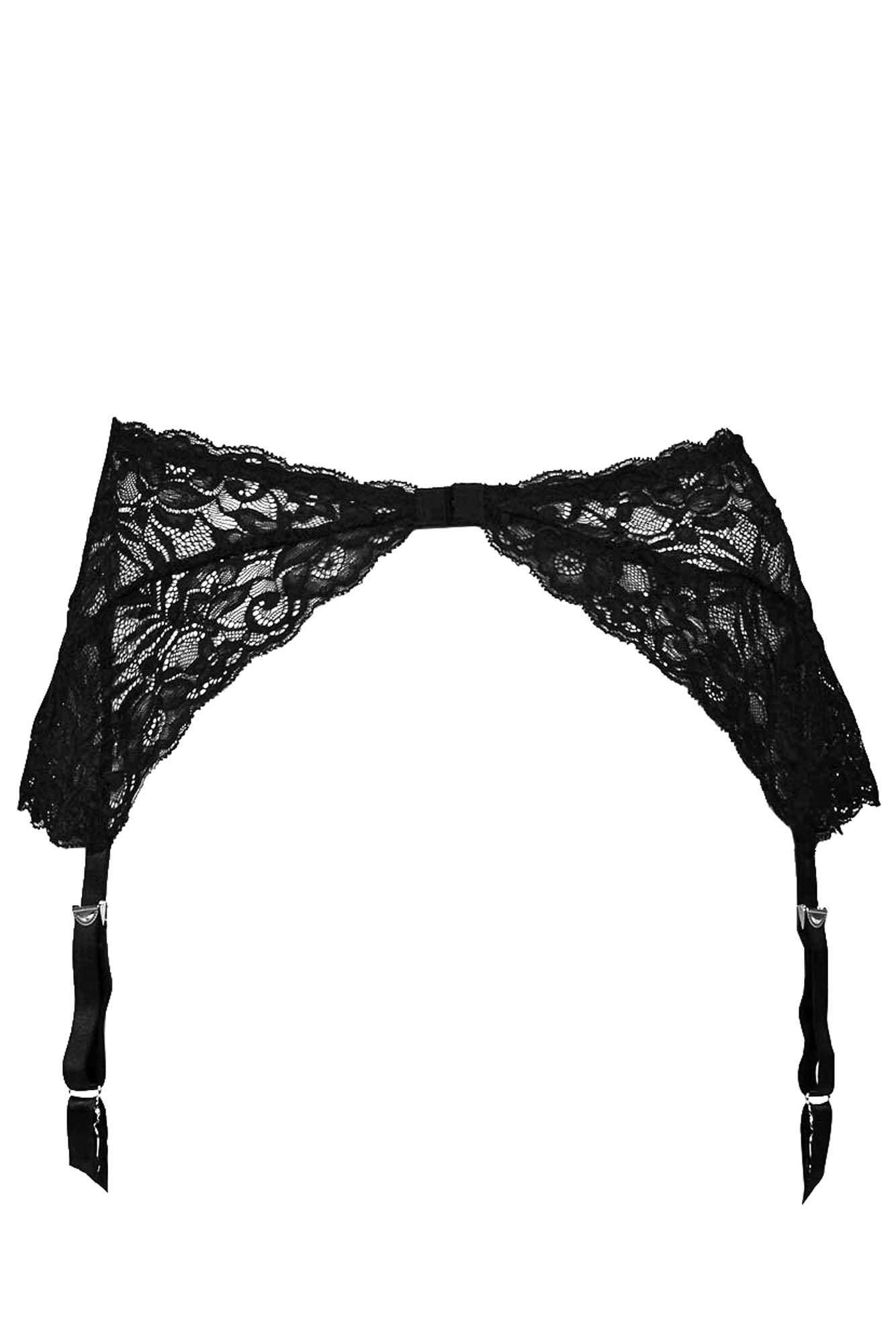 Angelique Plus Size Women's Floral Lace Garter Belt - Adjustable, Nickel-Free Stocking Holder for Bridal, Lingerie & Special Occasions