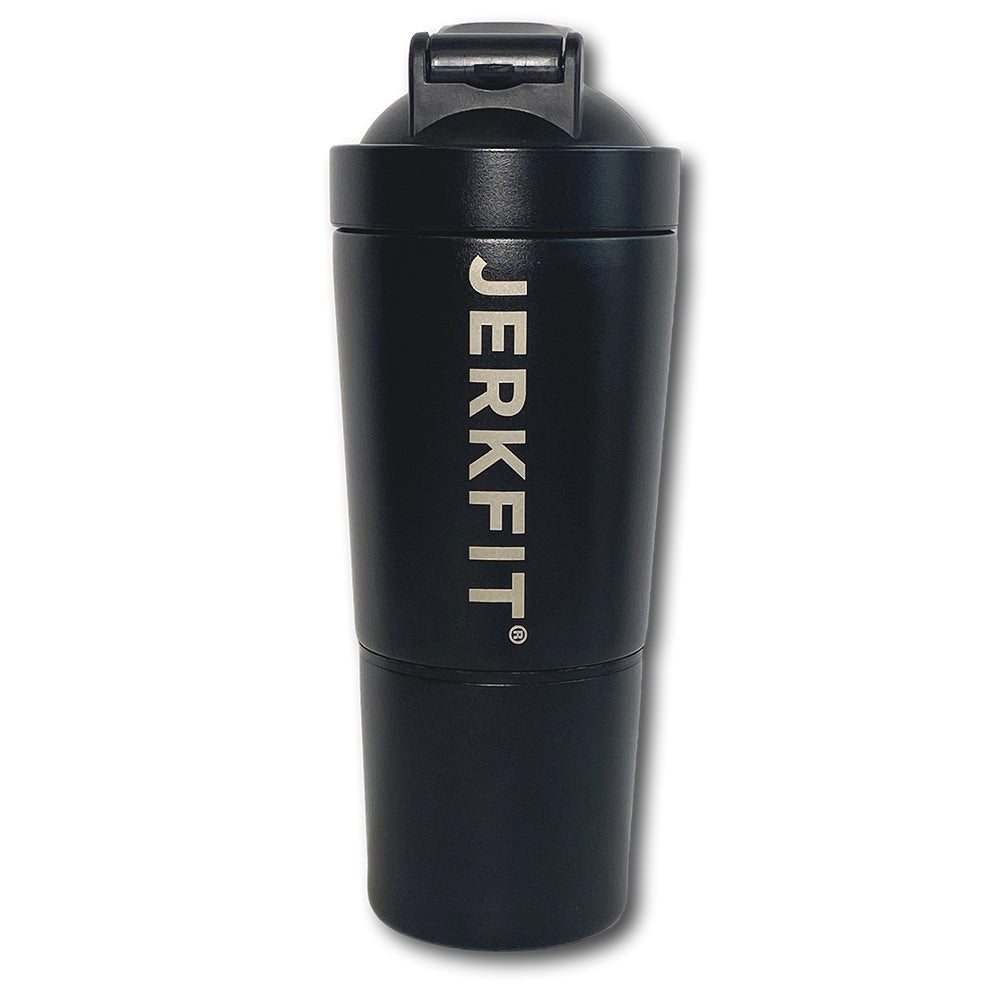 JerkFit Holy Grail 28oz Stainless Steel Protein Shaker Bottle for Gym, Workout & Post-Workout Recovery - Leakproof & BPA-Free